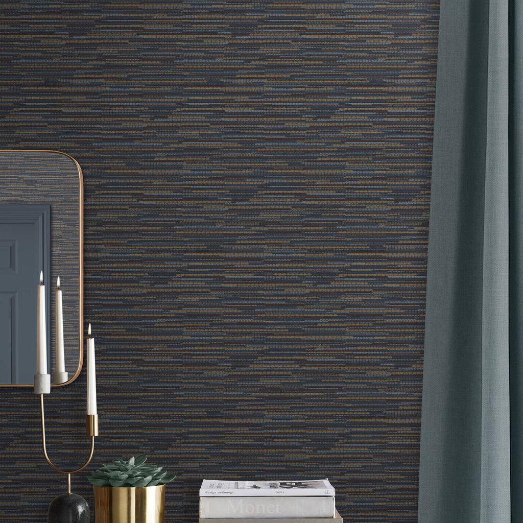 Empress Grasscloth Navy