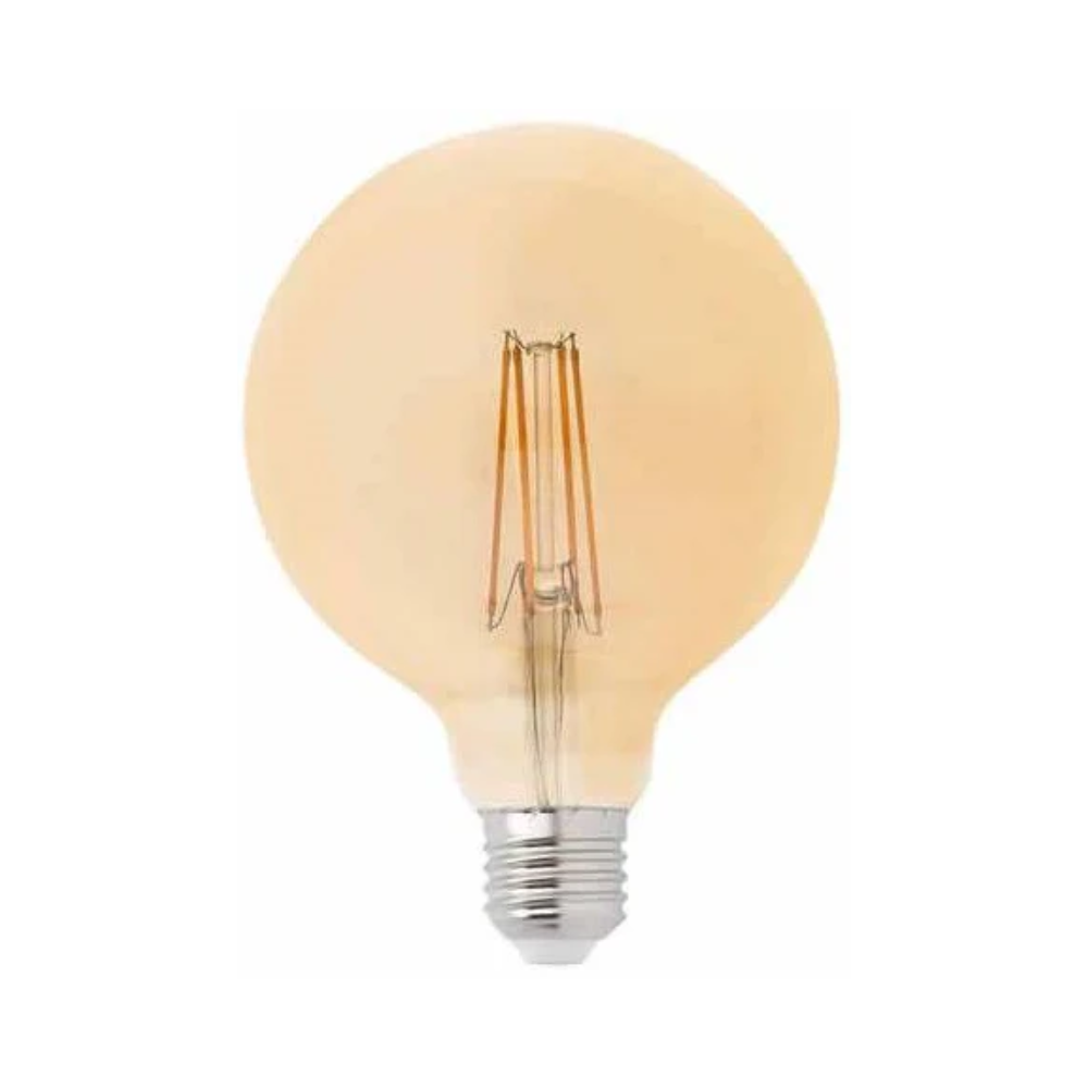 E27 6W Amber Straight G150 3000k Dimmable