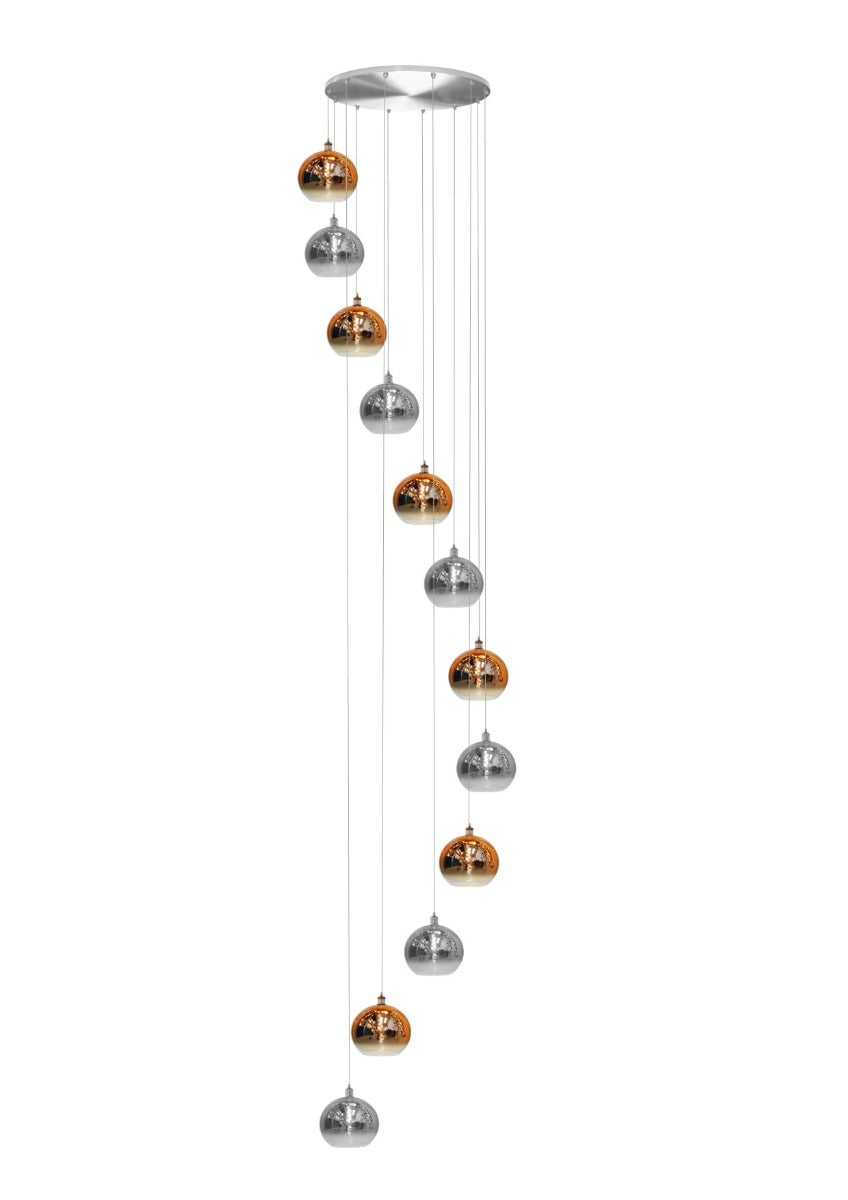 HYDRUS Cluster 12 light Helix - Smoke & Rose Gold