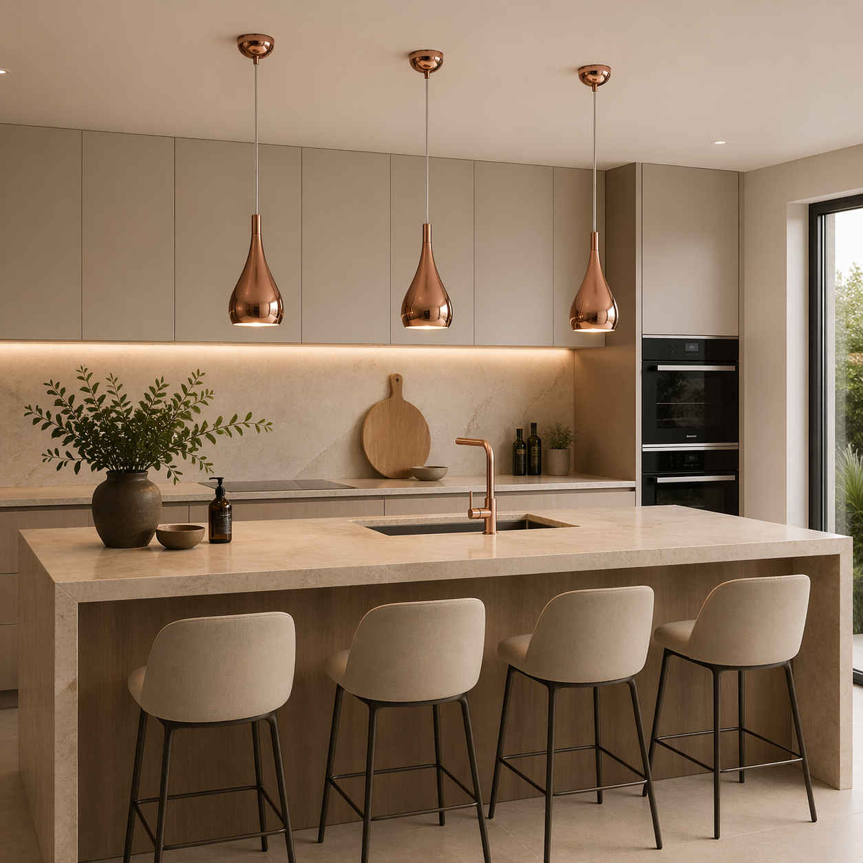 Westlite Maia 1 Copper Metal Pendant Light