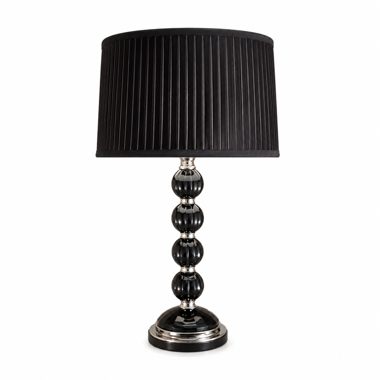 Merin Crystal Table Lamp - Black