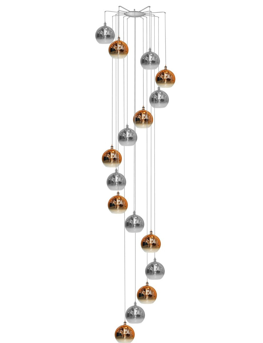 HYDRUS Cluster 16 light Helix - Smoke & Rose Gold