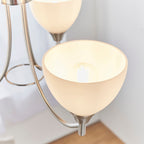 Alton 3-Light Pendant: Convertible (Satin Chrome & Glass)