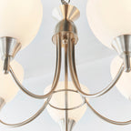 Alton 5-Light Pendant: Convertible (Satin Chrome & Glass)