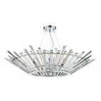 Nimbus 6 Light Pendant Polished Chrome Crystal