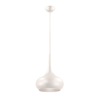 Maia 3 - Matt White Metal Pendant