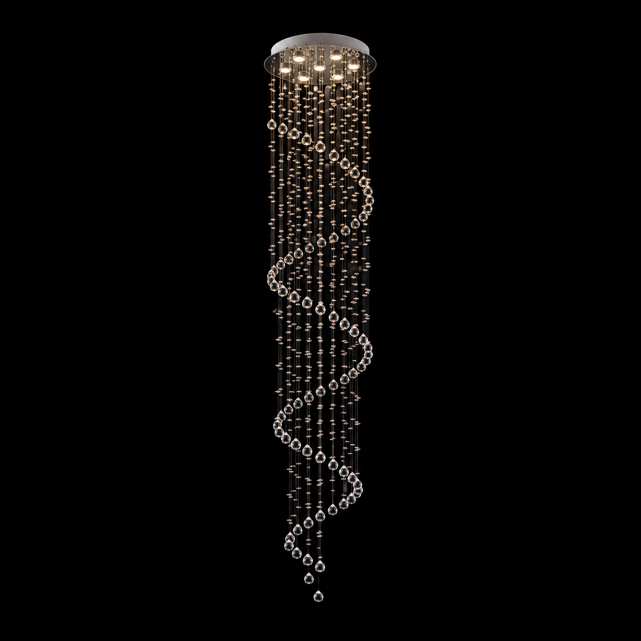Neptune 2m Longdrop Chandelier