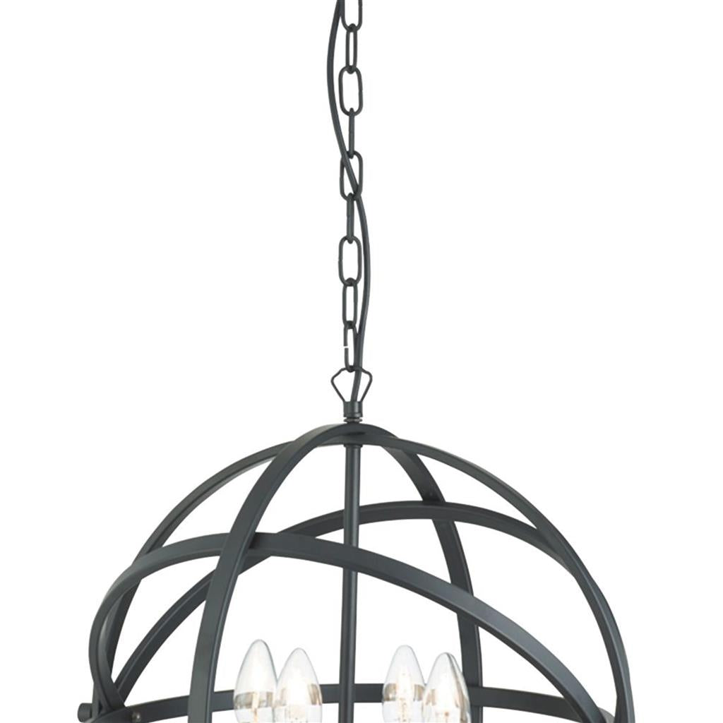 Copernicus 4Lt Pendant - Black Metal