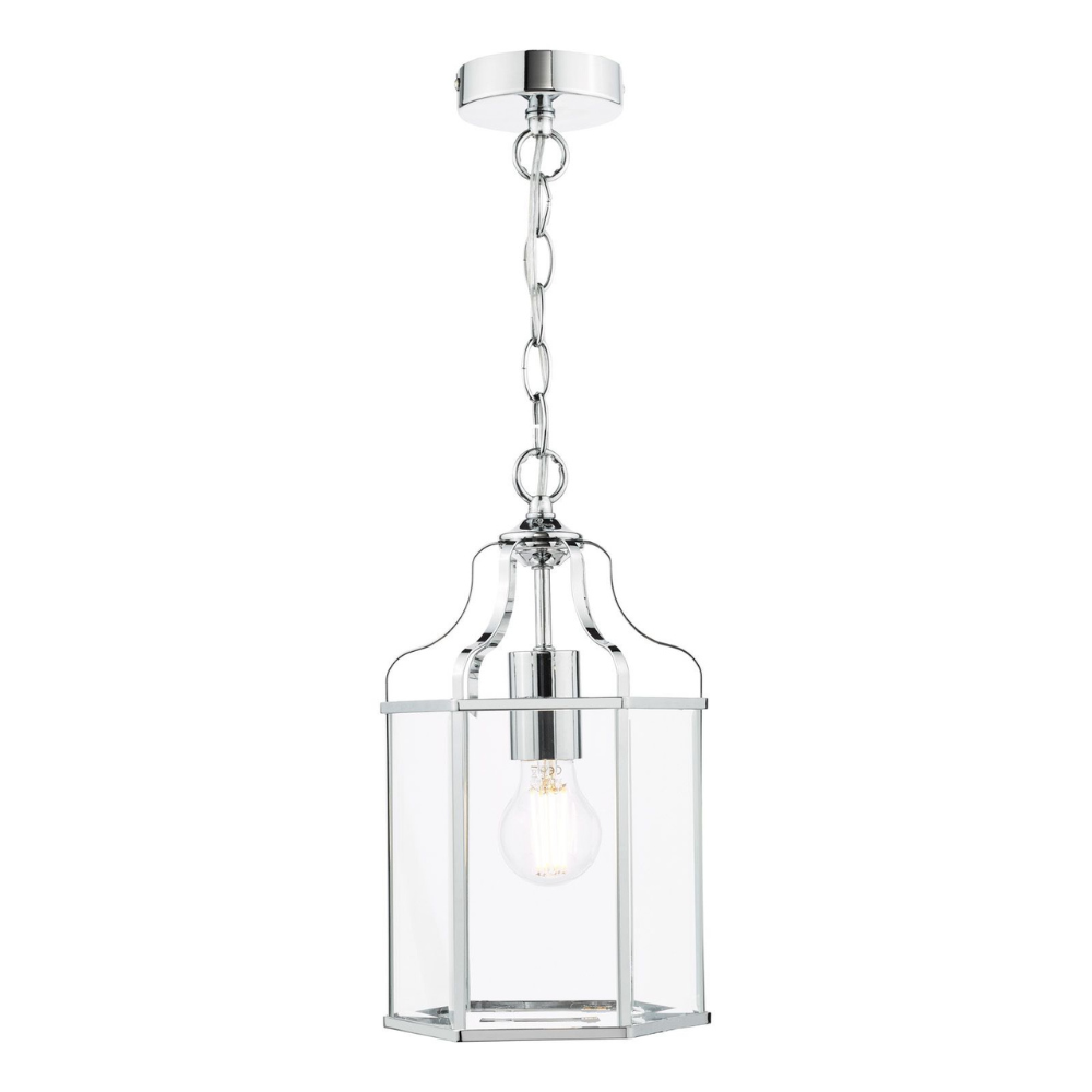 Aled Pendant Polished Chrome and Glass