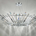 Nimbus 6 Light Pendant Polished Chrome Crystal