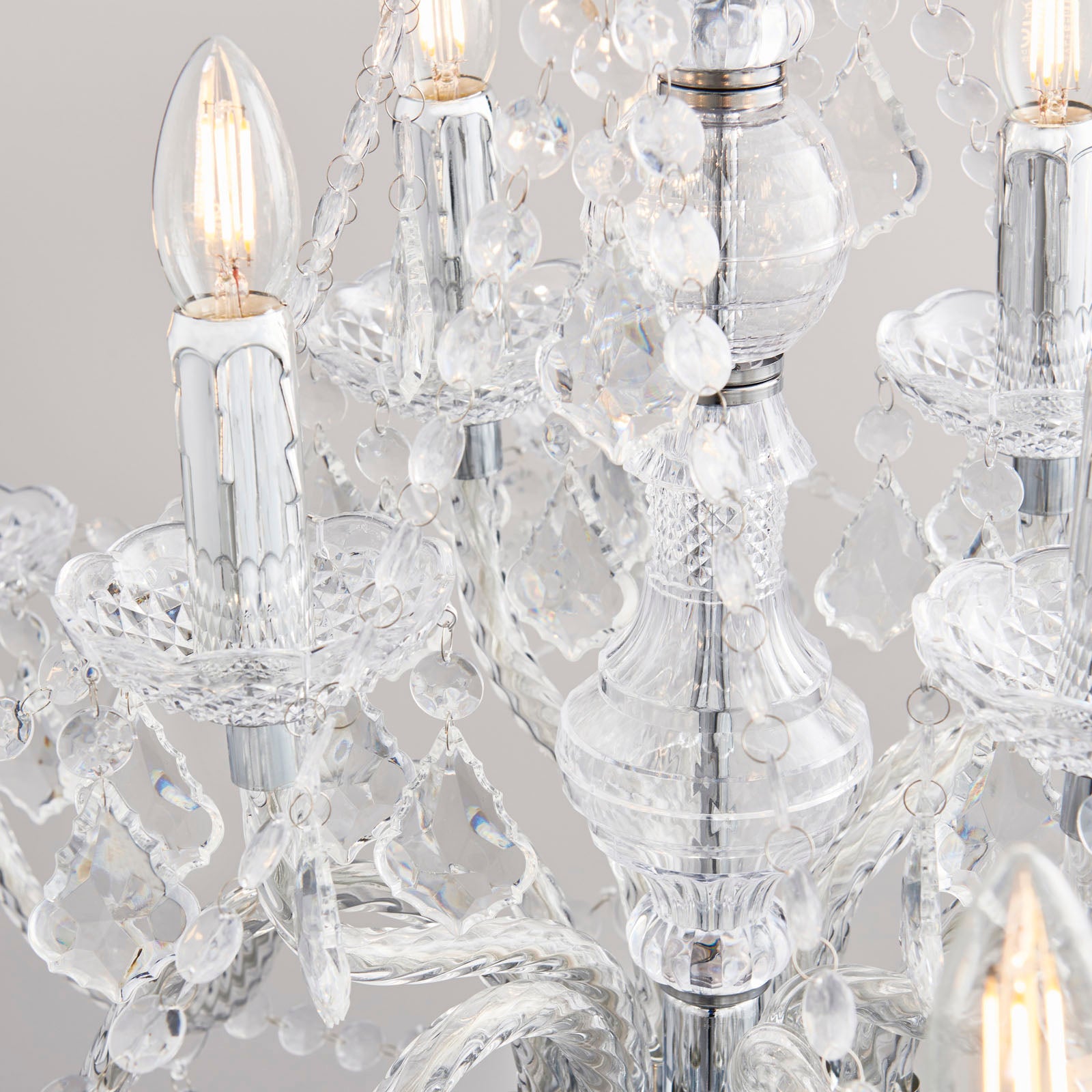 Clarence 12 Light Clear Acrylic Chandelier