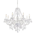 Clarence 8 Light Clear Acrylic Chandelier