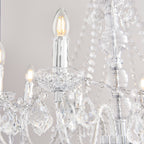 Clarence 8 Light Clear Acrylic Chandelier