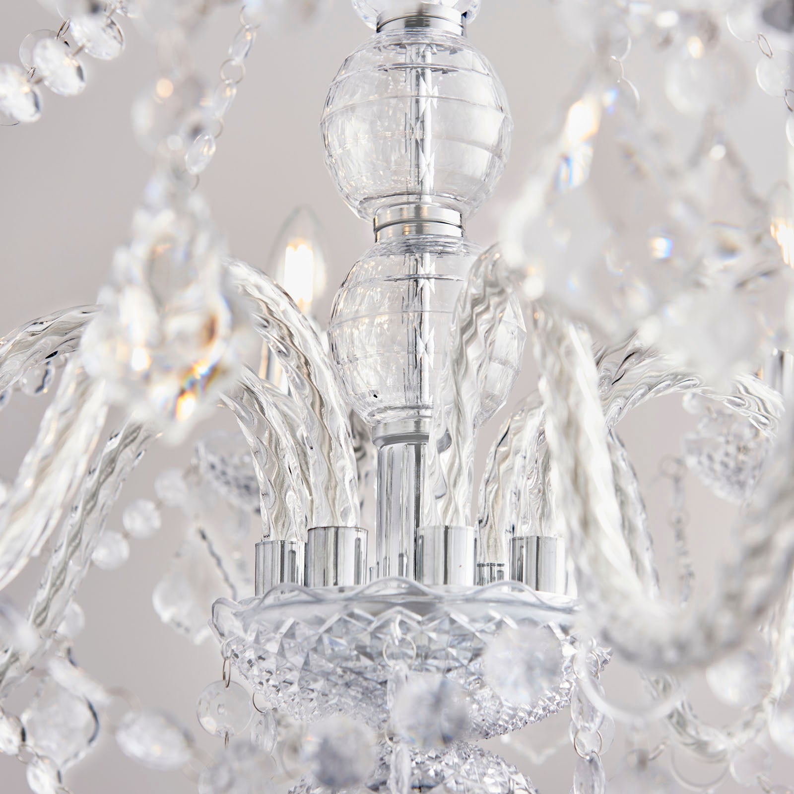 Clarence 8 Light Clear Acrylic Chandelier