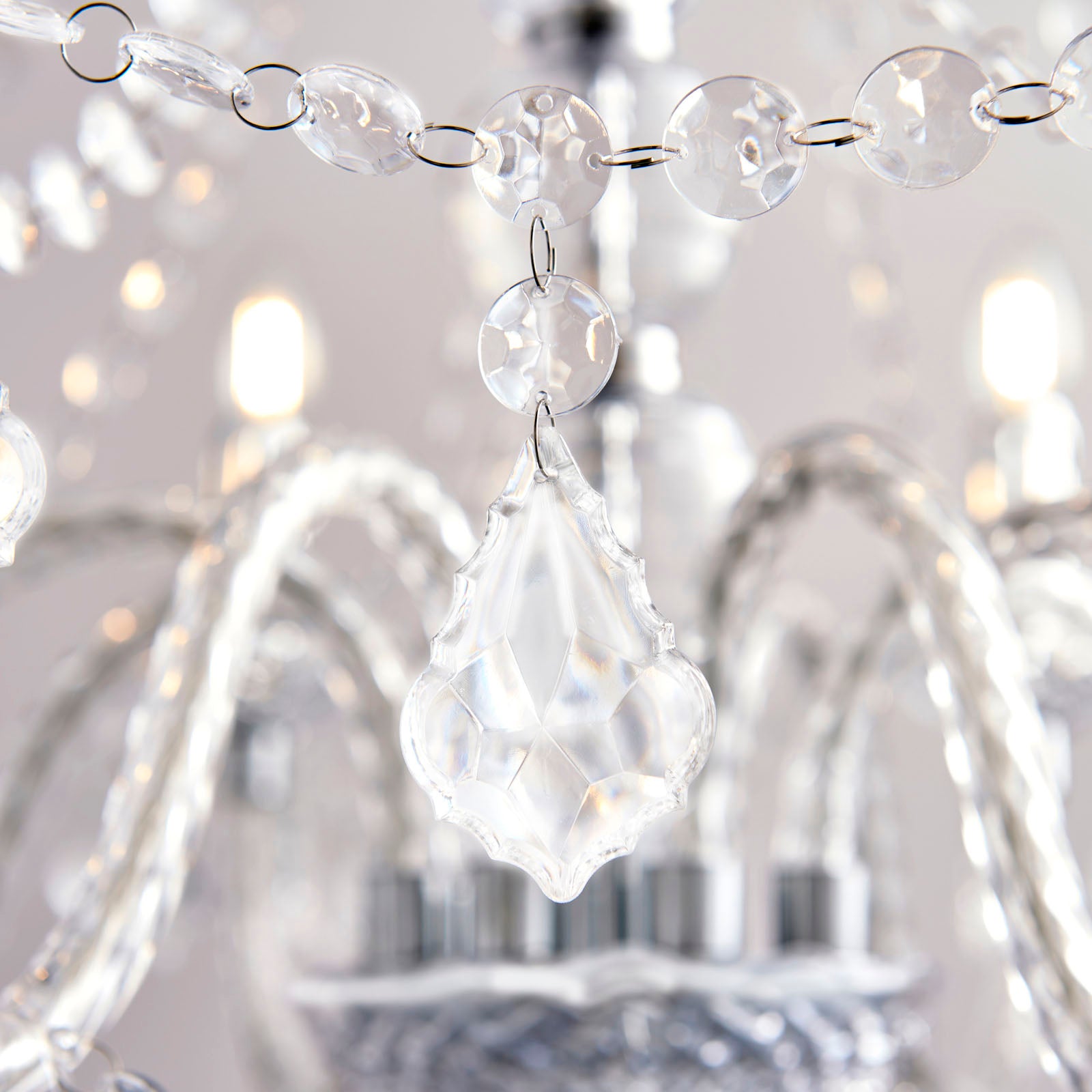 Clarence 8 Light Clear Acrylic Chandelier