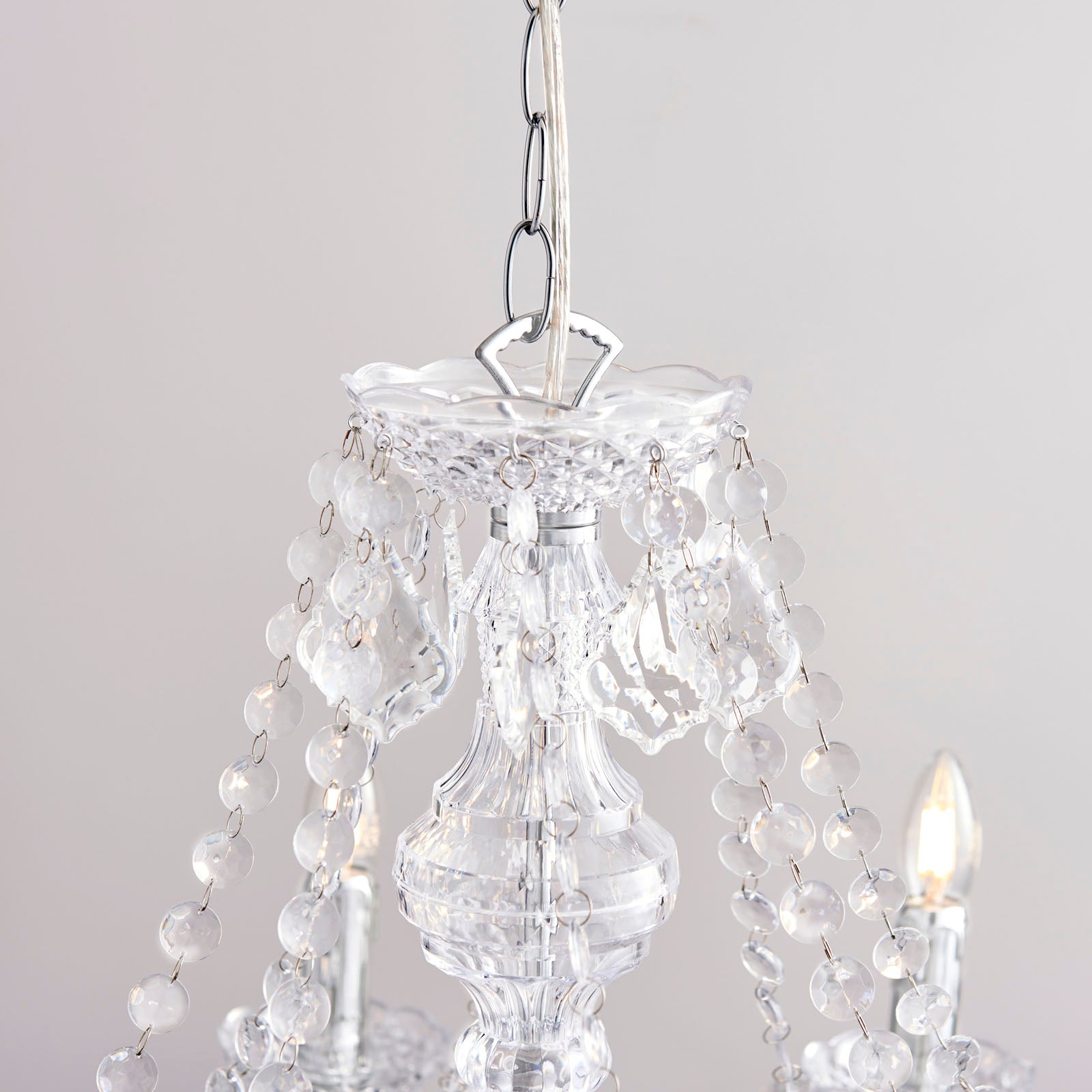 Clarence 8 Light Clear Acrylic Chandelier