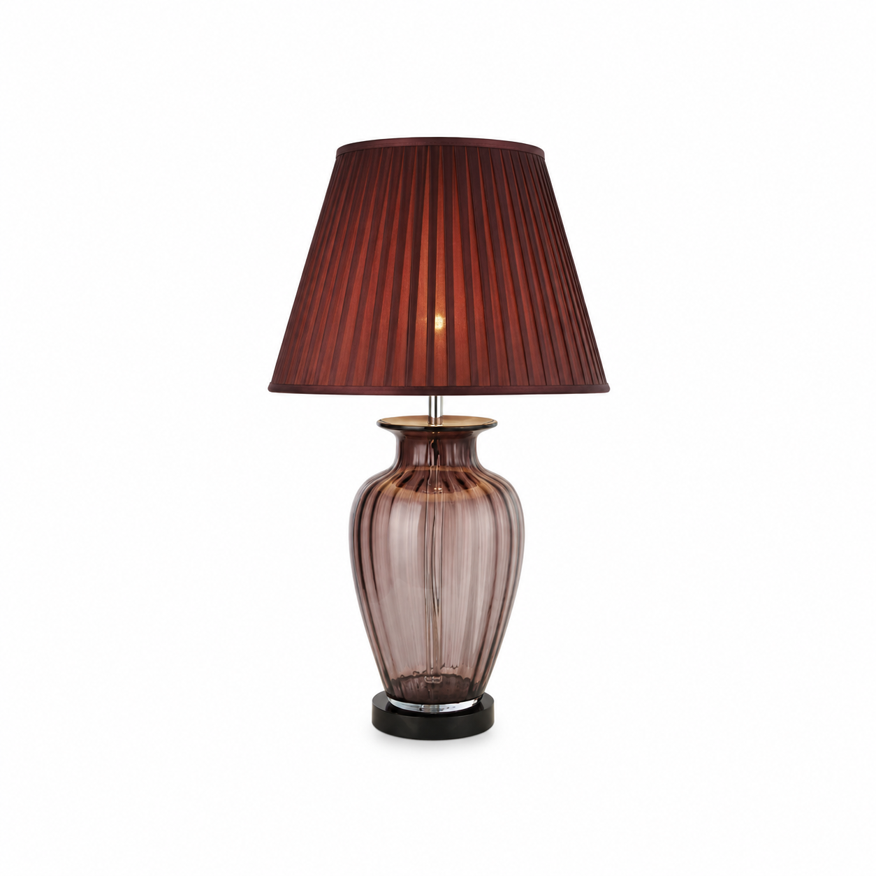 TL1425 - Transparent Tinted Red Table Lamp