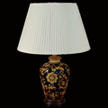 TL365H - Blue Glaze Floral Table Lamp