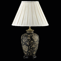TL365 - Black Floral Pattern Table Lamp
