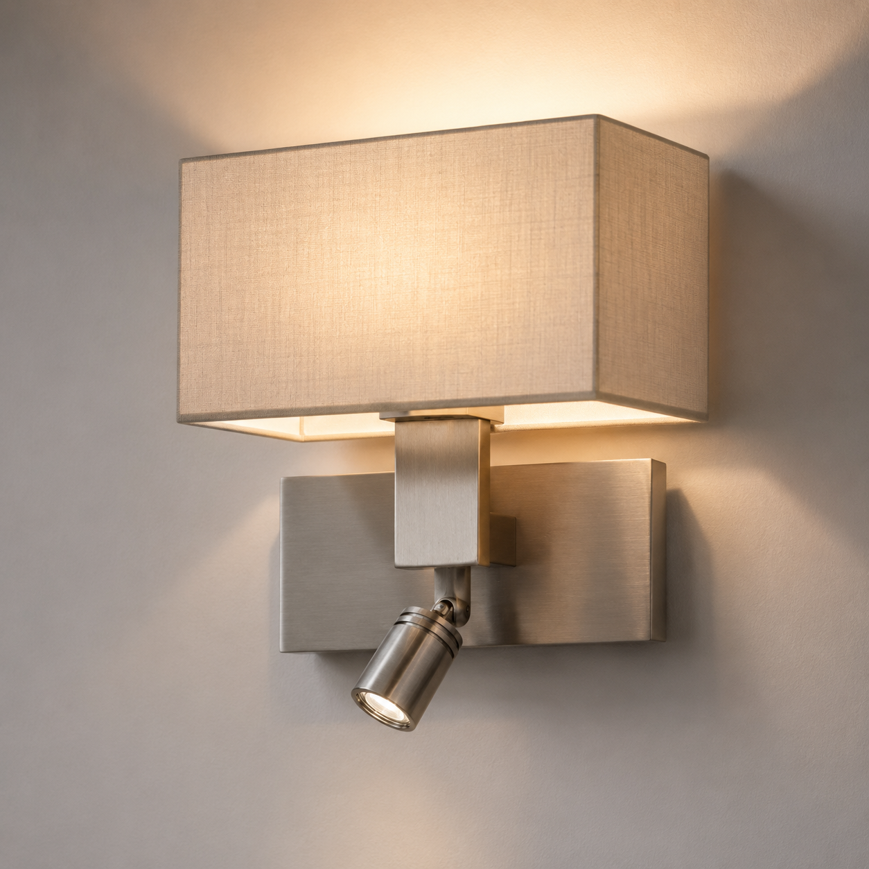 LINZ Wall / Reading Light - Satin Nickel