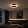 STRALSUND Black Ceiling fan with Starlight Cover