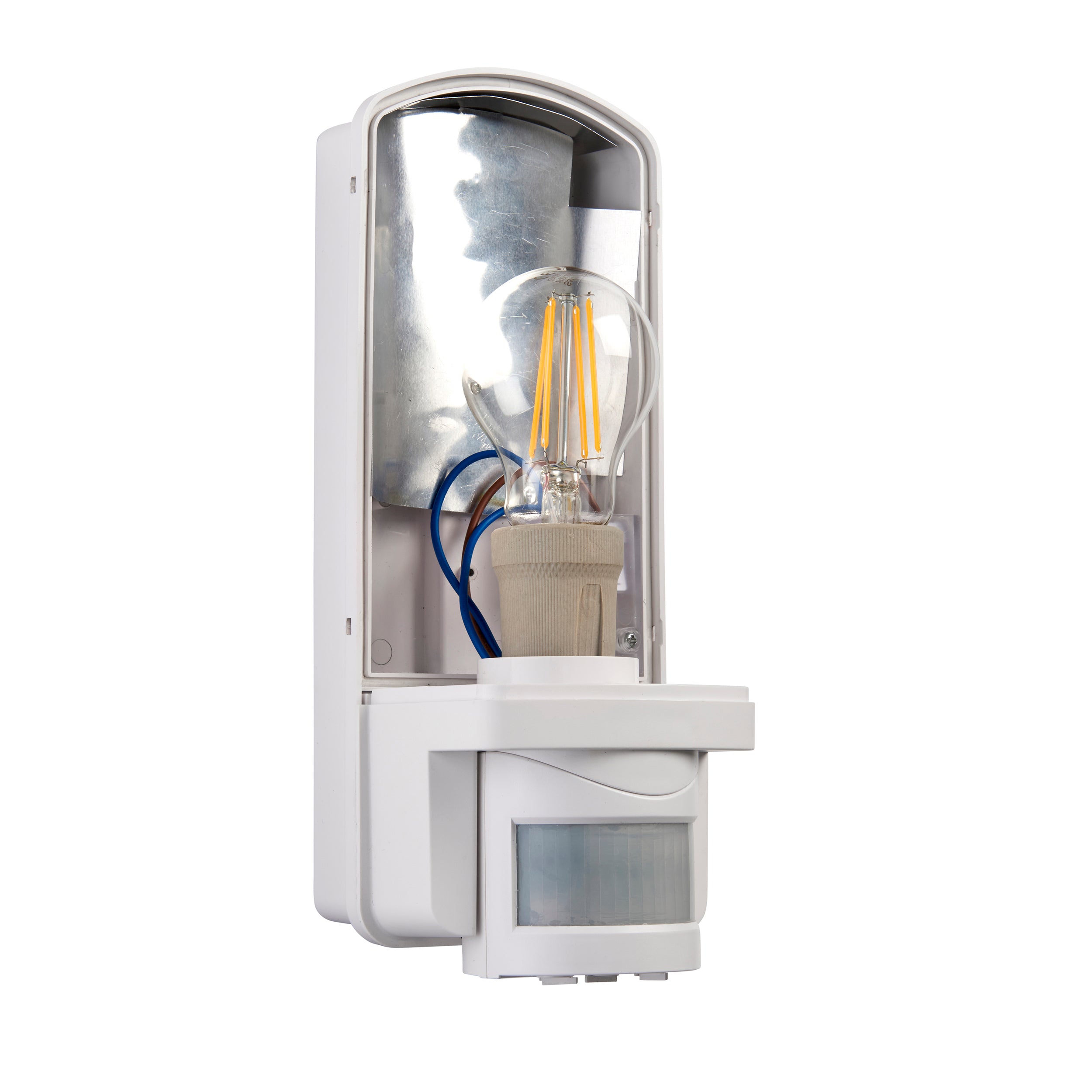 Motion PIR 1lt wall IP44 60W