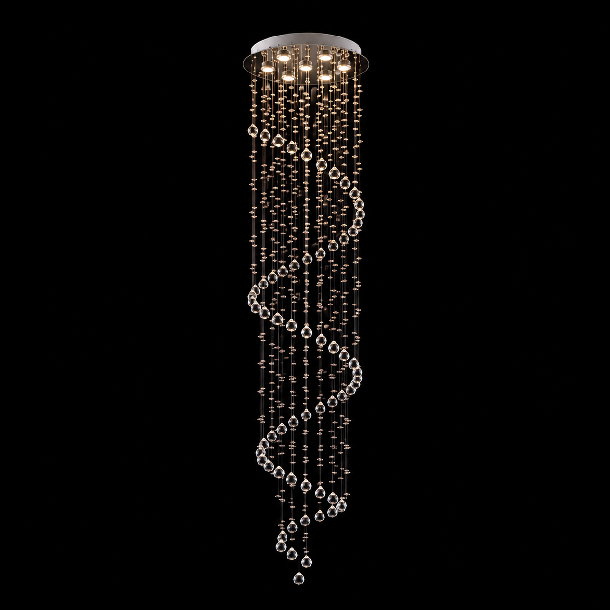 Neptune 1.5m Longdrop Chandelier