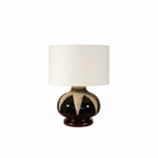 TL3002 - Black Glazed Stone Table Lamp