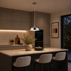 Rosia - Sand Chrome Metal Pendant