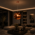Mensa 400 Rose Gold Glass Pendant