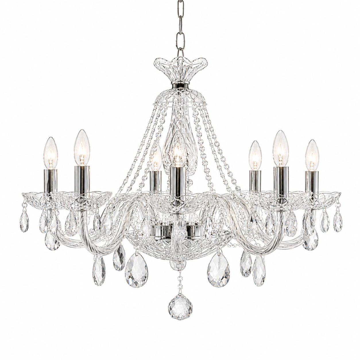 Kolin 8 Chandelier Nickel