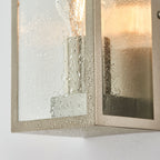 Oxford Brushed Stainless Steel Wall Light - Classic Box Lantern