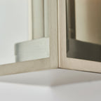 Oxford Brushed Stainless Steel Wall Light - Classic Box Lantern