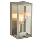 Oxford Brushed Stainless Steel Wall Light - Classic Box Lantern