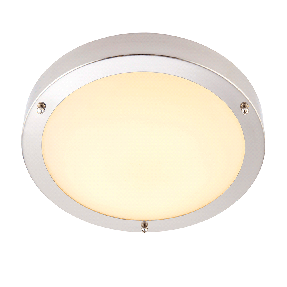 Portico LED CCT IP44 9W Satin Nickel