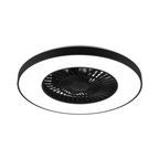 HALMSTAD Black LED Ring Ceiling Fan