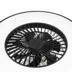 HALMSTAD Black LED Ring Ceiling Fan