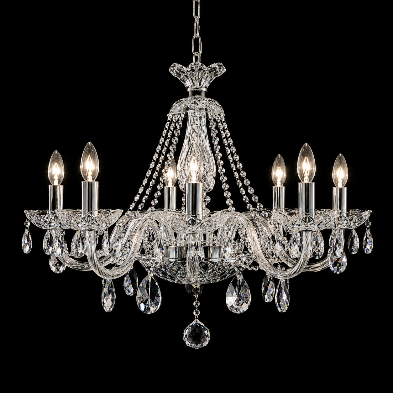 Kolin 8 Chandelier Nickel