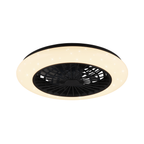 STRALSUND Black Ceiling fan with Starlight Cover