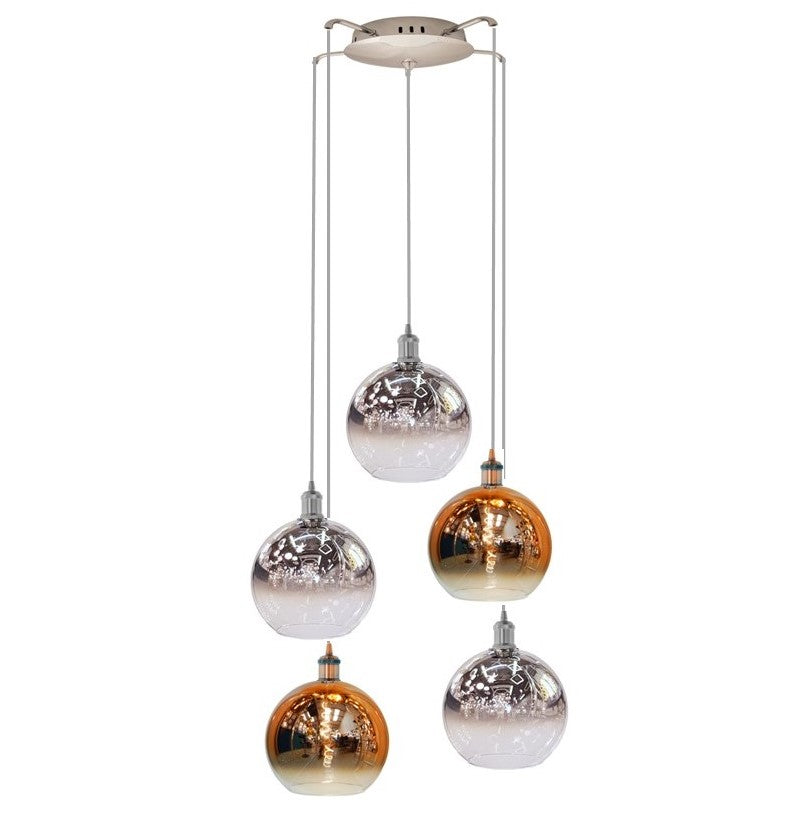 HYDRUS Cluster 5 light Random - Smoke & Rose Gold