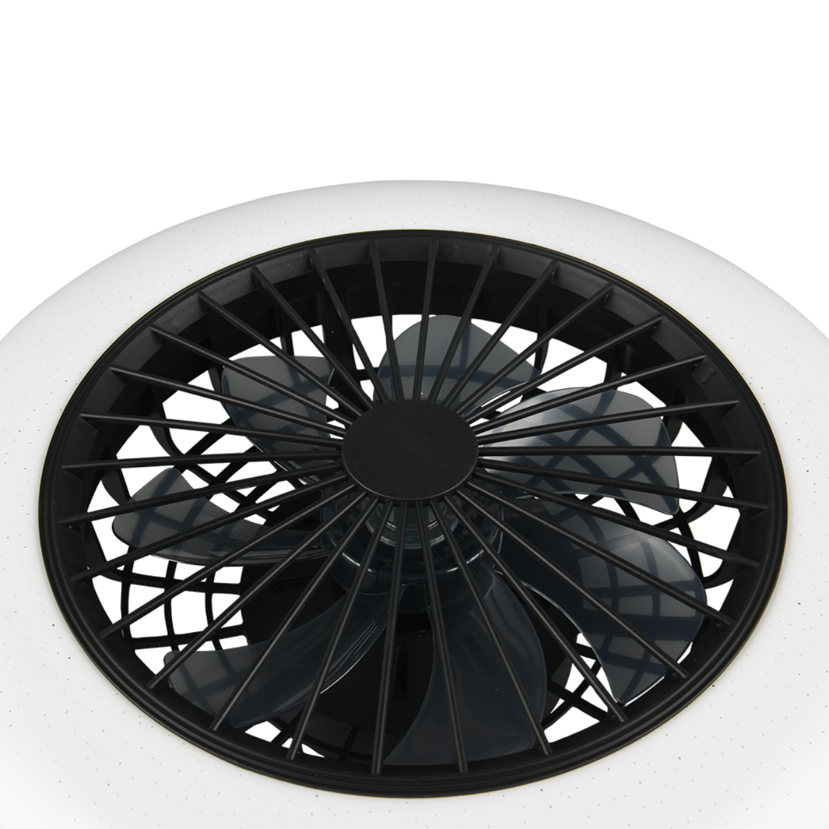STRALSUND Black Ceiling fan with Starlight Cover