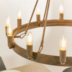 Chevalier 12-Light Adjustable Pendant Light (Aged Metal)