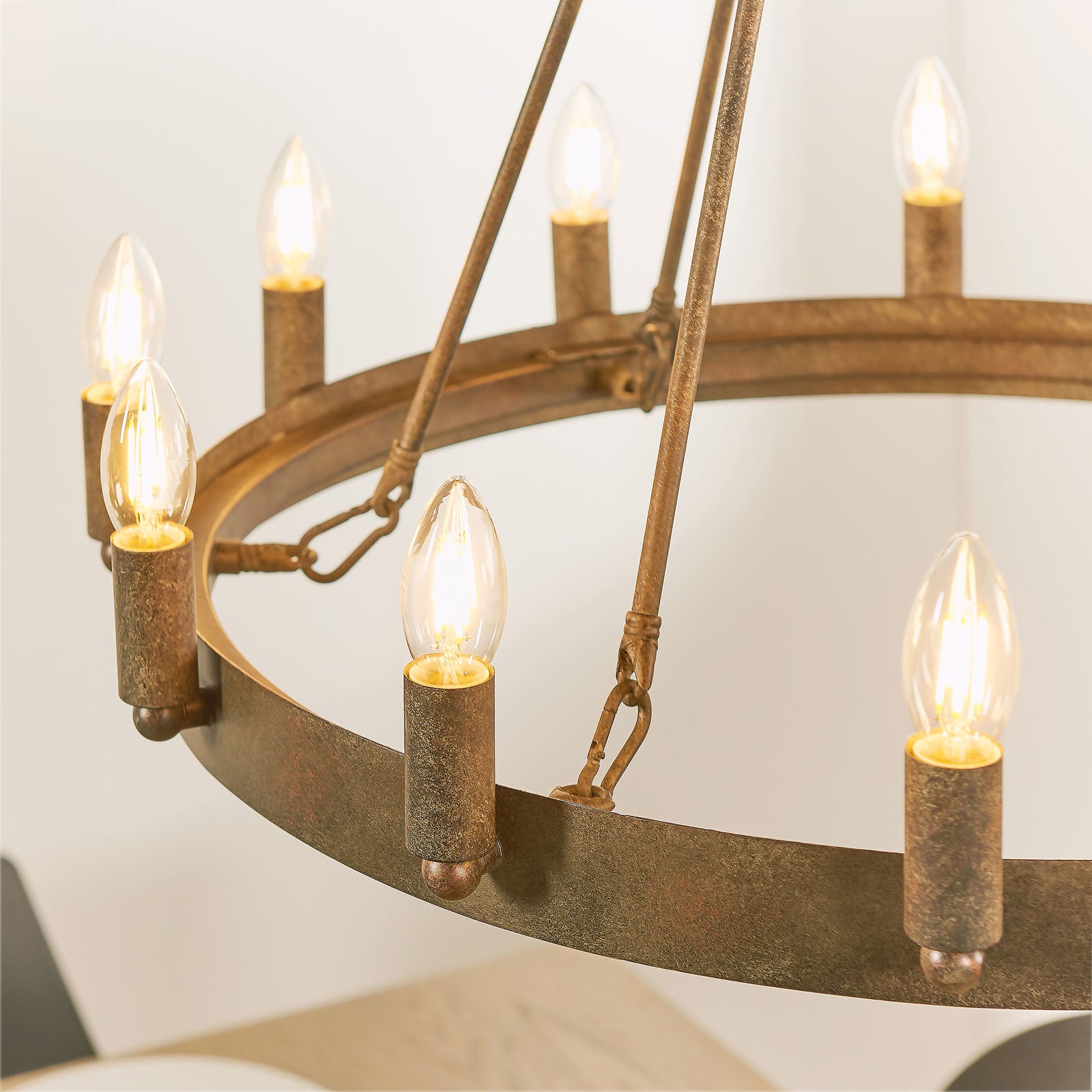 Chevalier 12-Light Adjustable Pendant Light (Aged Metal)