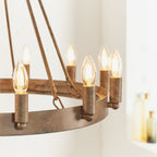 Chevalier 12-Light Adjustable Pendant Light (Aged Metal)