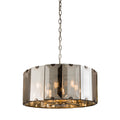 Clooney 8-Light Beveled Smoke Glass Pendant Light