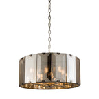Clooney 8-Light Beveled Smoke Glass Pendant Light