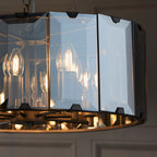 Clooney 8-Light Beveled Smoke Glass Pendant Light