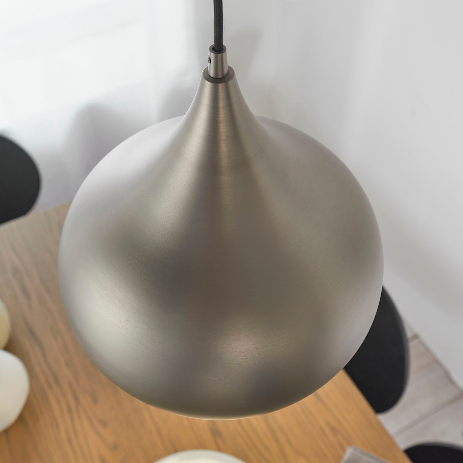 Brosnan 1-Light LED Pendant: Matt Nickel & Dimmable