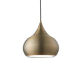 Brosnan 1-Light LED Pendant: Matt Antique Brass & Dimmable
