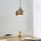 Brosnan 1-Light LED Pendant: Matt Antique Brass & Dimmable